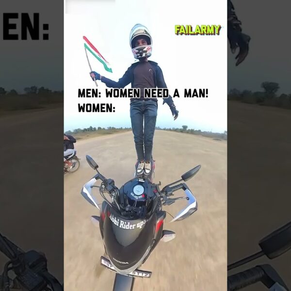 Strong independent motorcycle who don’t need no man #motorcyclefail #feminism #single #dating #fail