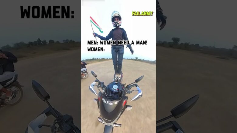 Strong independent motorcycle who don’t need no man #motorcyclefail #feminism #single #dating #fail