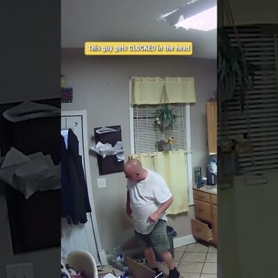 This guy gets CLOCKED in the head
