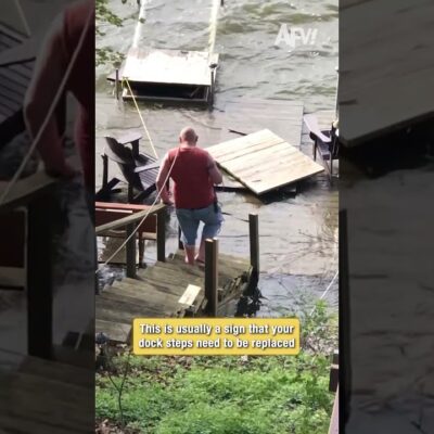 This is usually a sign that your dock steps need to be replaced