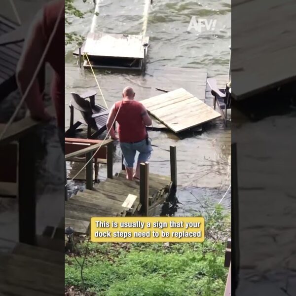 This is usually a sign that your dock steps need to be replaced