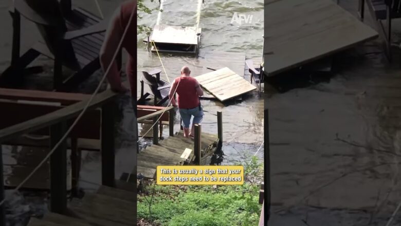 This is usually a sign that your dock steps need to be replaced