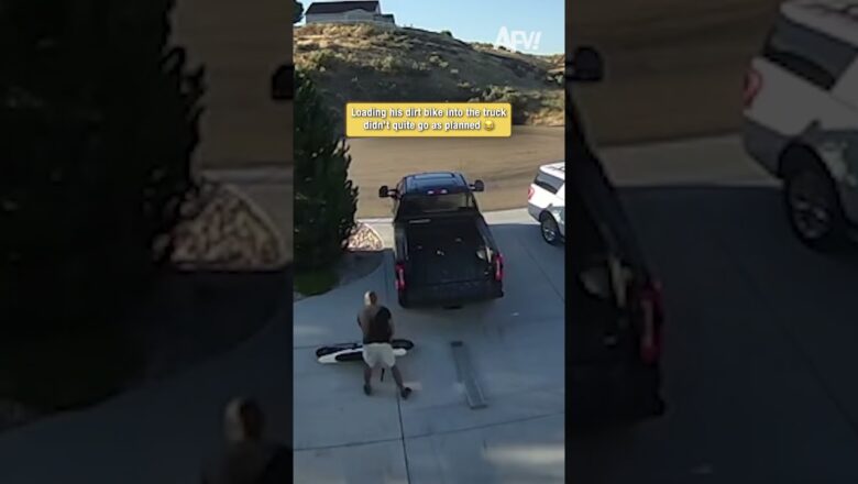 When Loading a Dirt Bike Goes Hilariously Wrong #fails #shorts