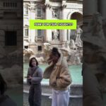 Woman Accidentally Gets Hit by Coin While Posing Near Fountain