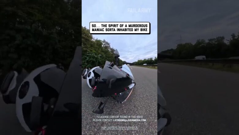 All credit to my dash cam for the sick shots #cctv #propertydamage #motorbikefail #bike #mo