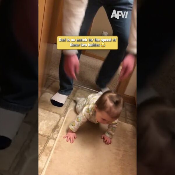 Dad vs. The Speed Demons 🏁 #dadlife #twins #funnyvideo