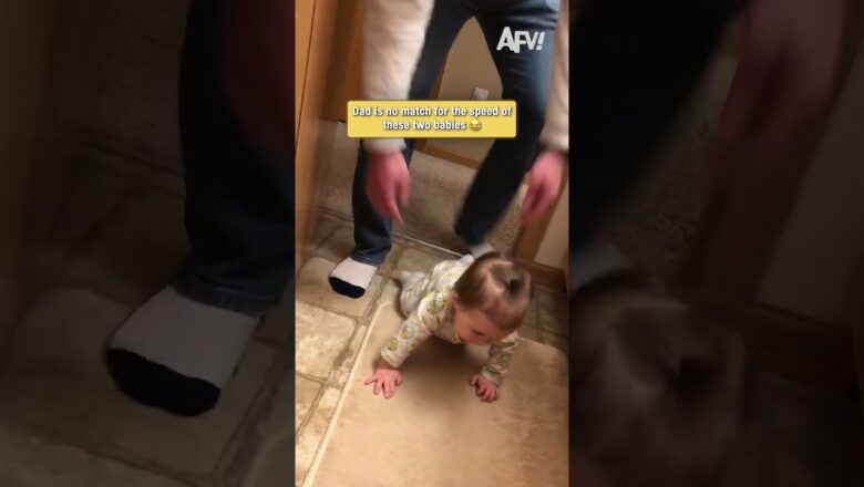 Dad vs. The Speed Demons 🏁 #dadlife #twins #funnyvideo