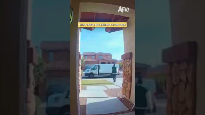Driver makes two deliveries in one stop