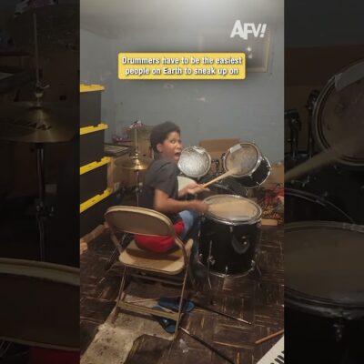 Drummers have to be the easiest people on Earth to sneak up on