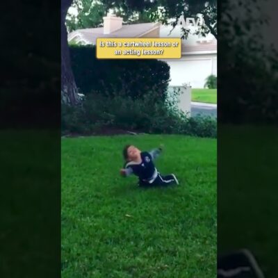 Is this a cartwheel or an acting lesson? 😂 #fails #funny #shorts