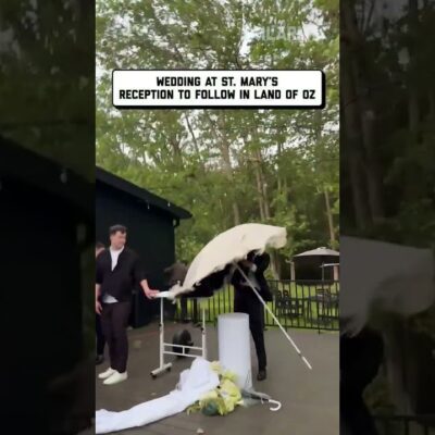rain on ur wedding day- isn’t it demonic! #weatherfails #weddingfail #justmarried #hurricane #shorts