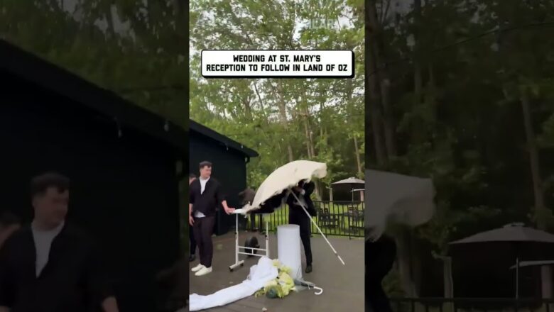 rain on ur wedding day- isn’t it demonic! #weatherfails #weddingfail #justmarried #hurricane #shorts