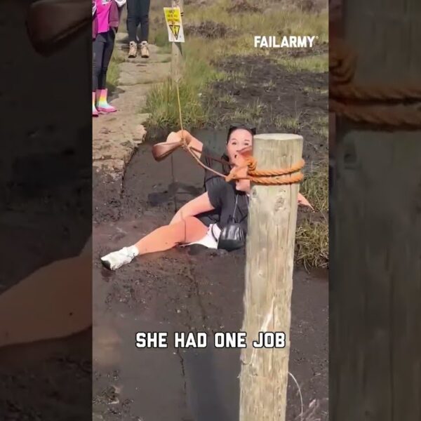 She tried to help… emphasis on tried #friends #fails #mud #friendfails #shorts
