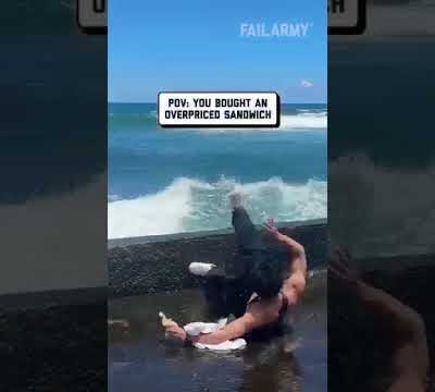 That was a bad idea #travel #fail #vacation #slipandfall #shorts