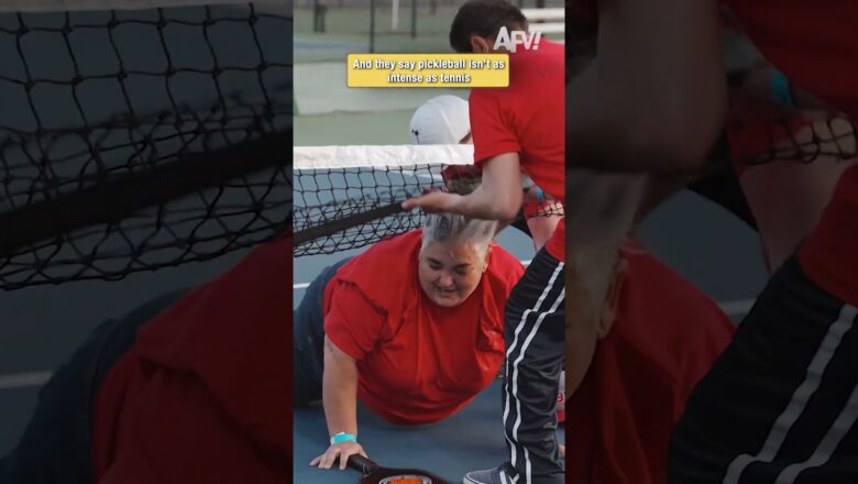 The most chaotic pickleball match ever 🌀😂 #shorts #pickleball #fails