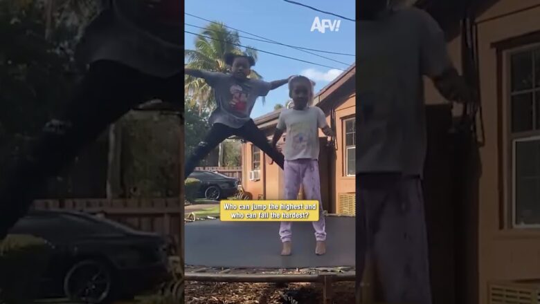 When the trampoline jump goes sideways #fail #funny #shorts