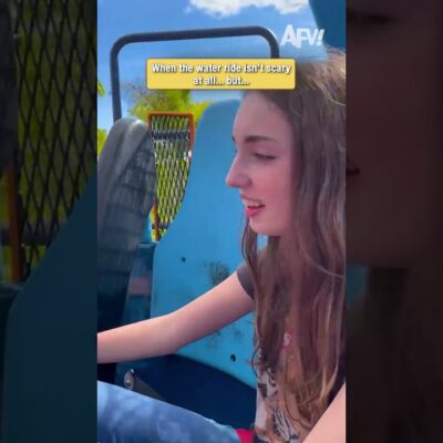 When the water ride isn’t scary at all… but…