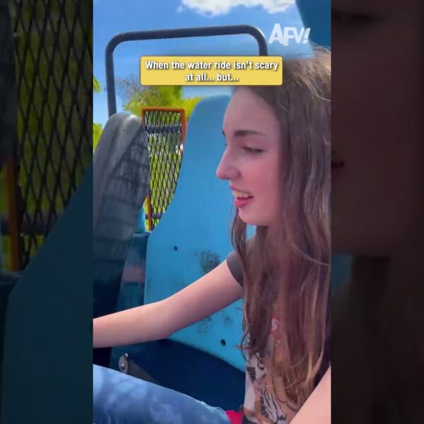 When the water ride isn’t scary at all… but…