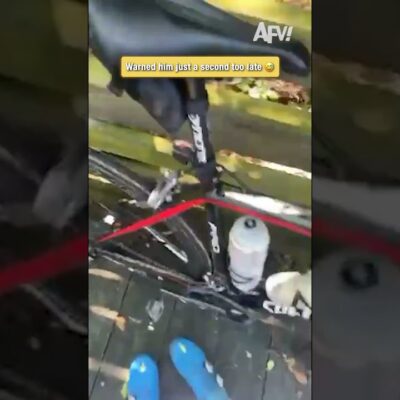 When you get the warning too late #fail #bike #oops