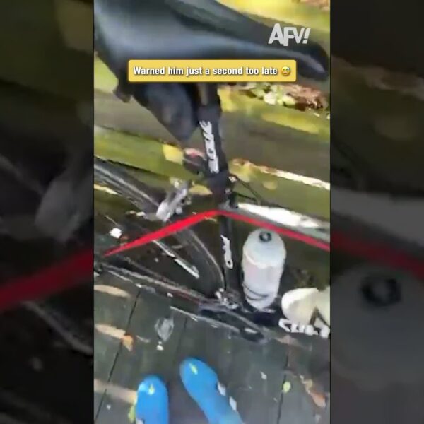 When you get the warning too late #fail #bike #oops