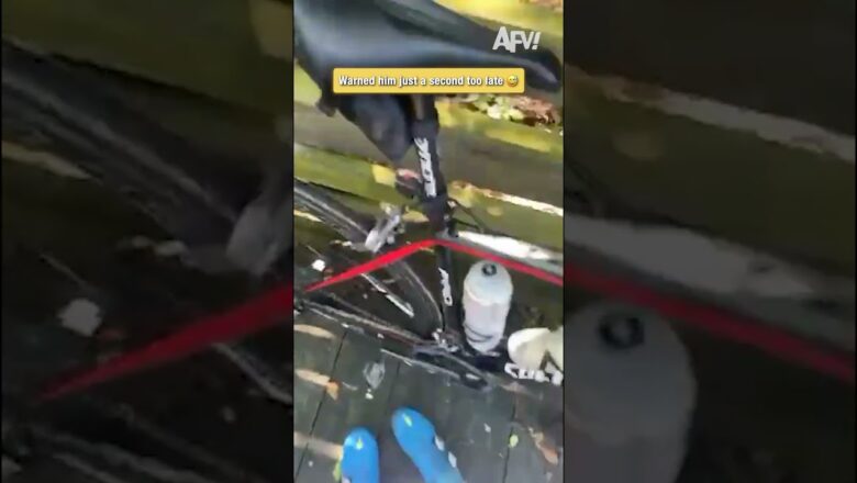 When you get the warning too late #fail #bike #oops