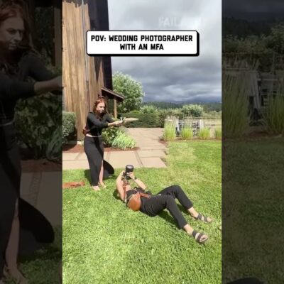 When your friend lens a hand #wedding #weddingfail #weddingphotography #humor #fail