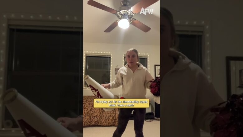 Will she make the squad? 📣 #cheer #audition #shorts