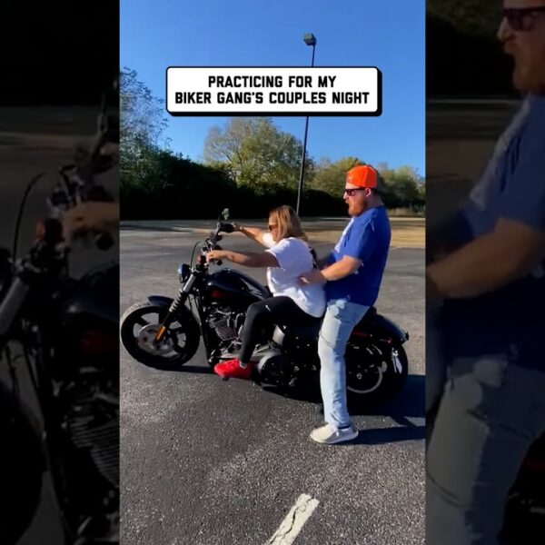 don’t embarrass me in front of my biker friends! 😩 🤣