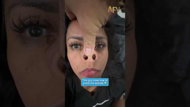 I can’t believe she actually fell for this nose prank 😱😂 #shorts #funny