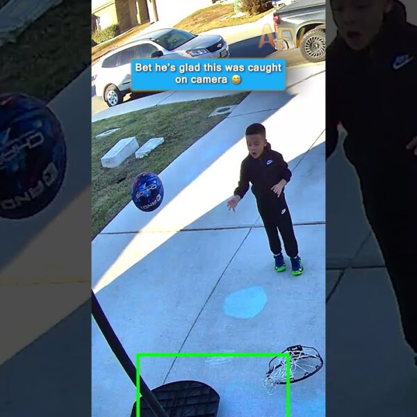 This kid did not expect the net to come down #AFV #fails
