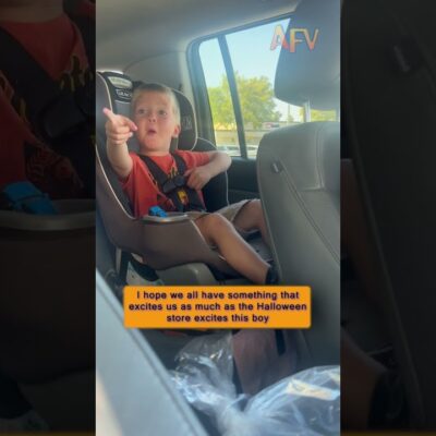 This Kid’s Reaction to Spirit Halloween Is Pure Joy #shorts #halloween #viral
