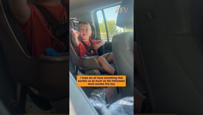 This Kid’s Reaction to Spirit Halloween Is Pure Joy #shorts #halloween #viral