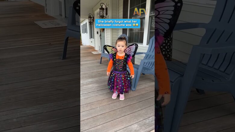 When you forget you’re a butterfly… 🦋 #funny #toddlerlife #halloween